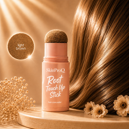 SkinProQ® Root Touch Up Stick – Instantly Cover Gray Roots, Hairline Gaps & Visible Scalp– Fuller-Looking Hair Anytime