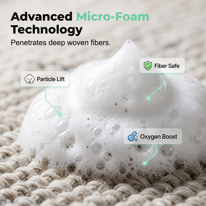 ✨ Instant Waterless Cleaning Foam for Carpet & Fabric 🧼