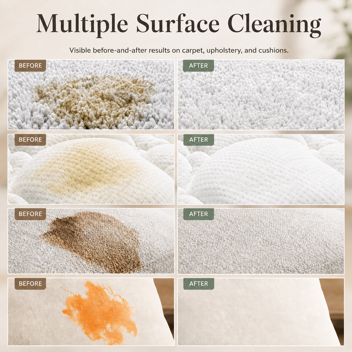 ✨ Instant Waterless Cleaning Foam for Carpet & Fabric 🧼