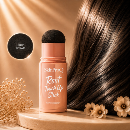 SkinProQ® Root Touch Up Stick – Instantly Cover Gray Roots, Hairline Gaps & Visible Scalp– Fuller-Looking Hair Anytime