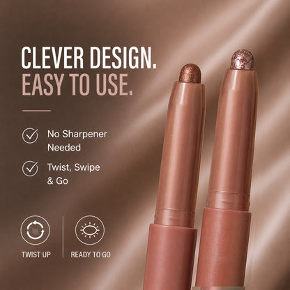 SkinProQ GlideCream Eye Stick | Creamy Eyeshadow Stick for Effortless, Blendable Eye Looks