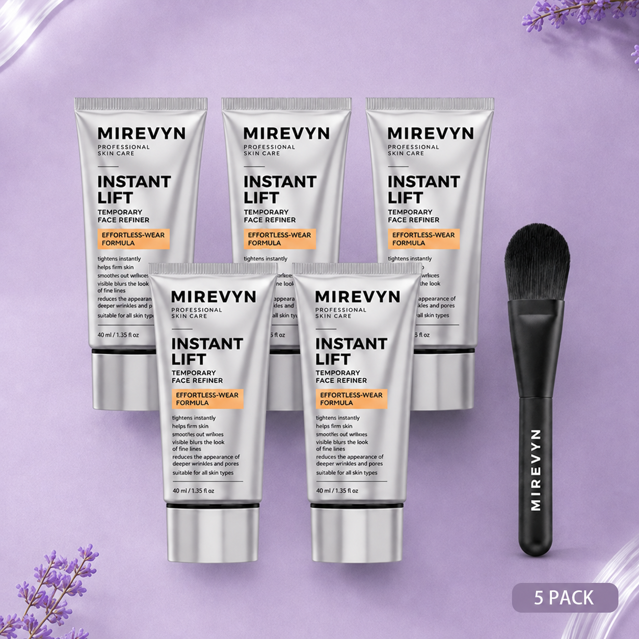 Buy 3 Get 2 FREE  + FREE Brush