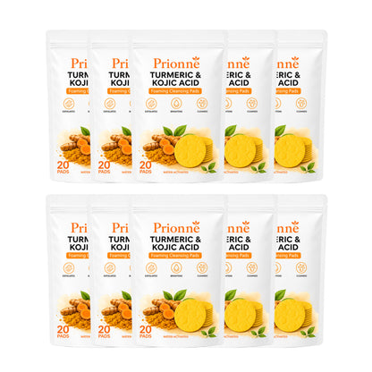 Prionne™ Turmeric + Kojic Acid Cleansing Pads
