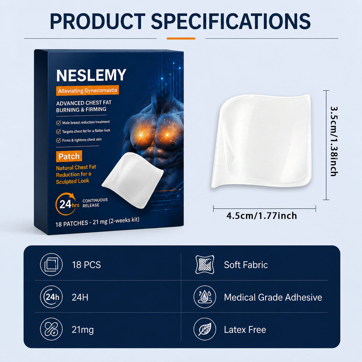 ✨Last Day Buy 1 Get 1 Free✨NESLEMY Chest Fatburn & Firm Patch