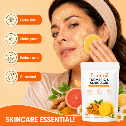 Prionne™ Turmeric + Kojic Acid Cleansing Pads