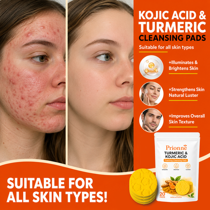 Prionne™ Turmeric + Kojic Acid Cleansing Pads