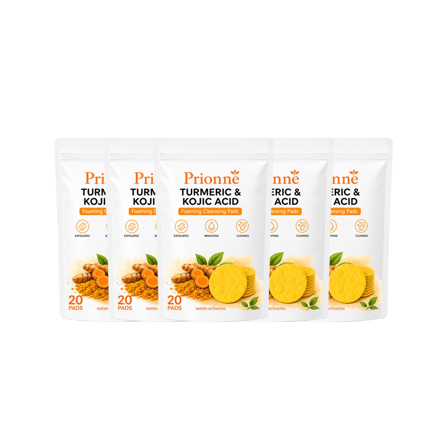 Prionne™ Turmeric + Kojic Acid Cleansing Pads