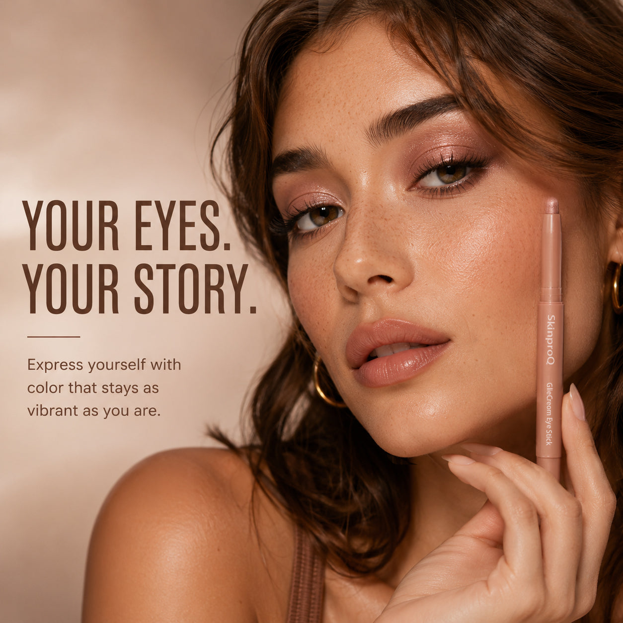 SkinProQ GlideCream Eye Stick | Neutral & Multi-Chrome Eyeshadow Stick