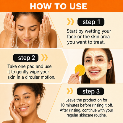 Prionne™ Turmeric + Kojic Acid Cleansing Pads