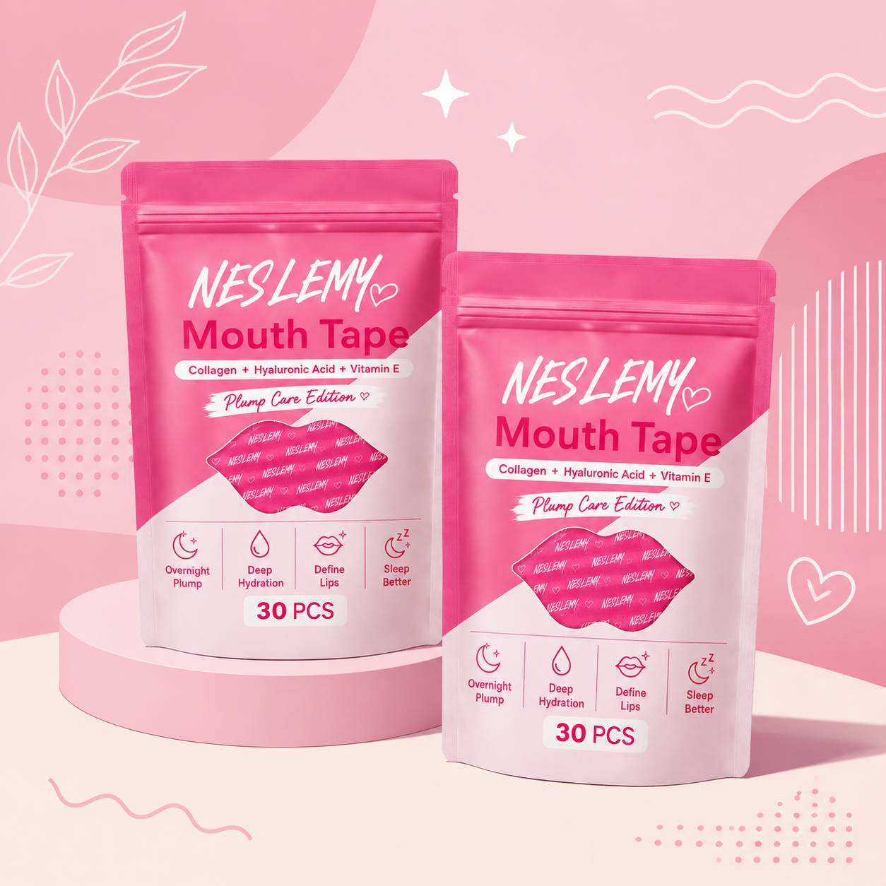 NESLEMY ✨ BUY MORE, GET MORE 👄Hydrating Collagen Mouth Tape